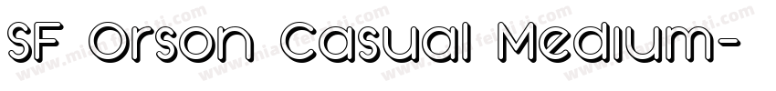 SF Orson Casual Medium字体转换